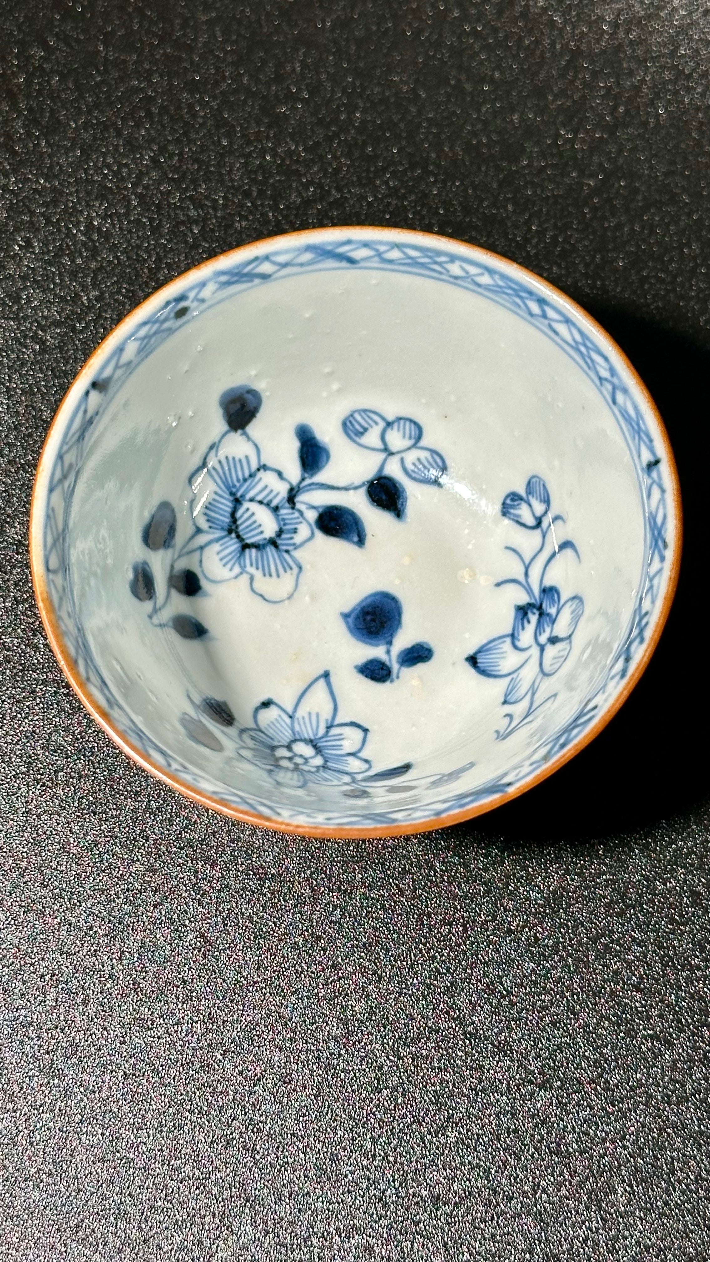Chinese Export Porcelain Teacup and Saucer