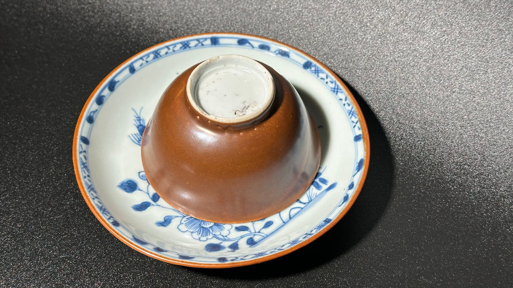 Chinese Export Porcelain Teacup and Saucer