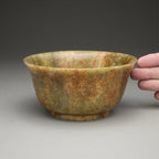 Song-Yuan Dynasty Jade Ritual Offering Bowl with Cloud-Thunder and Auspicious Beast Motifs