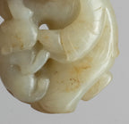 Moheule Figure  Boy Holding Lingzhi with a Climbing Cat China (17th Century)