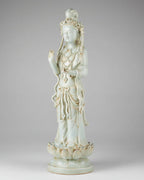 17th Century Chinese Qingbai Glazed Guanyin Figure