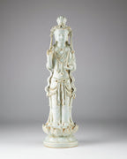 17th Century Chinese Qingbai Glazed Guanyin Figure