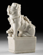 Kangxi Period Dehua White Porcelain Lion Incense Holder